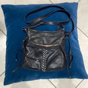 Lucky brand Crossbody bag black leather